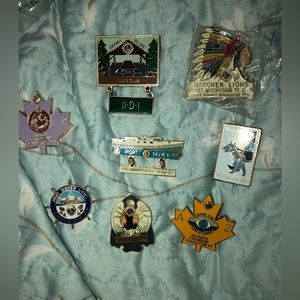 Vintage Lions Club pins/brooches